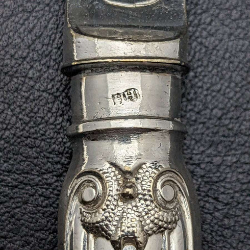 1850 年左右英國古董銀盤刀 x9 套裝 Harrison Brothers & Howson 盒裝