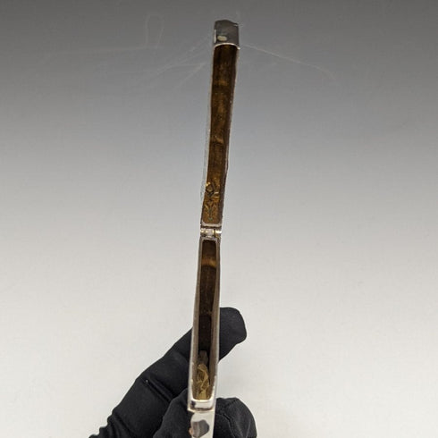 1884 年英國古董純銀(925 銀)花卉雕刻名片盒 68 克 George Unite