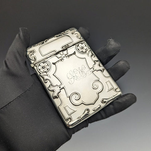 1908 英國古董純銀(925 銀)名片夾 63g Crisford and Norris