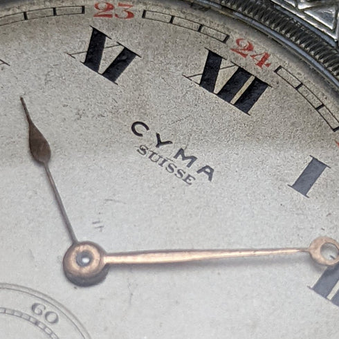 復古好做工 Cima 銀盤錶殼機械懷錶帶鏈條