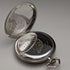 Vintage Good Working Swiss Saturno Art Deco Decorated Silver Side Pocket Watch