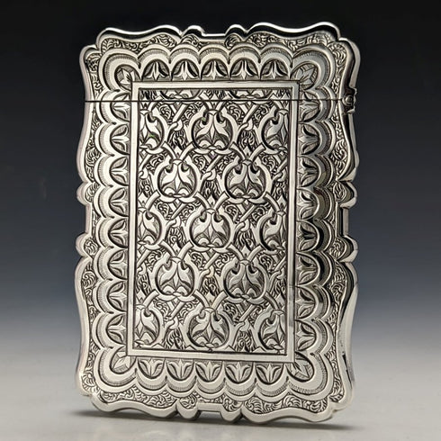 1870 英國古董純銀(925 銀)名片夾 60g Frederick Marson