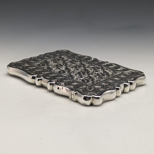 1870 英國古董純銀(925 銀)名片夾 60g Frederick Marson