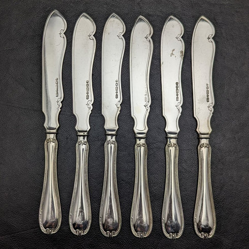 1879 年英國古董銀盤扁平餐具 12x2 套裝 Elkington 木盒