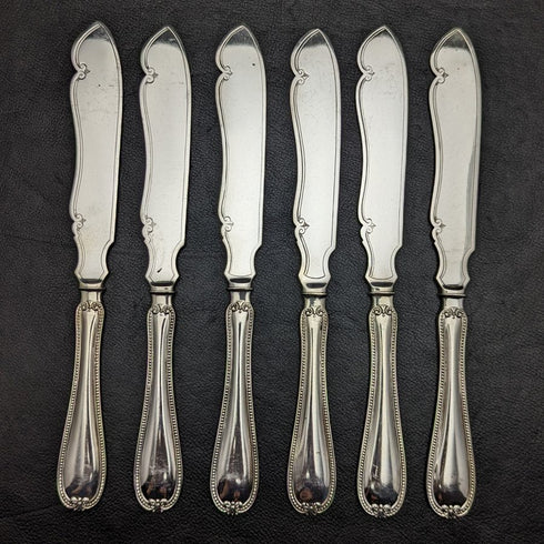 1879 年英國古董銀盤扁平餐具 12x2 套裝 Elkington 木盒