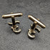 Made in England Sterling Silver Gold Plated Pound Sterling Cufflinks