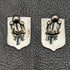 British Vintage Sterling Silver Red Cross Design Cufflinks