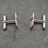British Vintage Sterling Silver Red Cross Design Cufflinks