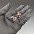 British Vintage Sterling Silver Red Cross Design Cufflinks