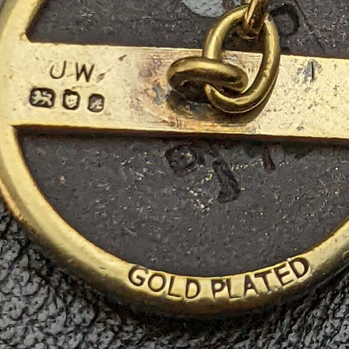 英国ヴィンテージ ウェッジウッド馬レリーフ 純銀製 カフリンクス ゴールド装飾