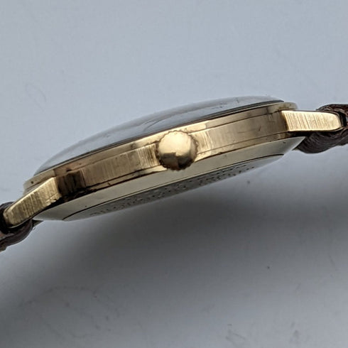 1981 英國復古做工精細 Garrard K9 純金錶殼 3 指針機械男錶