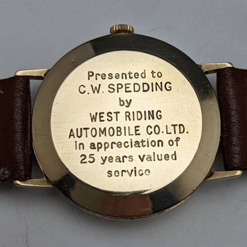 1981 英國復古做工精細 Garrard K9 純金錶殼 3 指針機械男錶