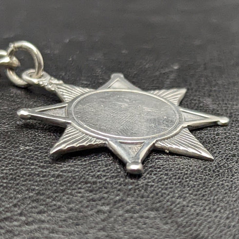 1900年頃 英国アンティーク 純銀(925シルバー)アルバートチェーン 55g メダルフォブ