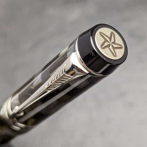 英国製 パーカー(PARKER) デュオフォールド ローラーボールペン グリーンチェック 箱入り