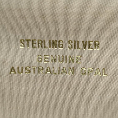 復古純銀茶匙 6 件裝蛋白石裝飾盒