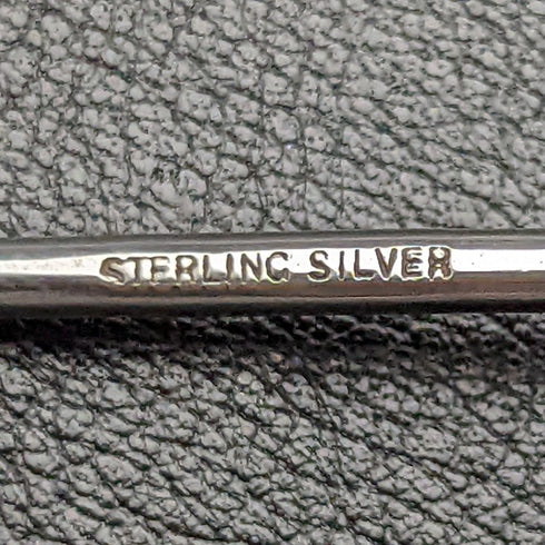 復古純銀茶匙 6 件裝蛋白石裝飾盒