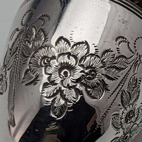 Around 1887 British Antique Pure Silver Crue (Seasoning Container) Set Boxed