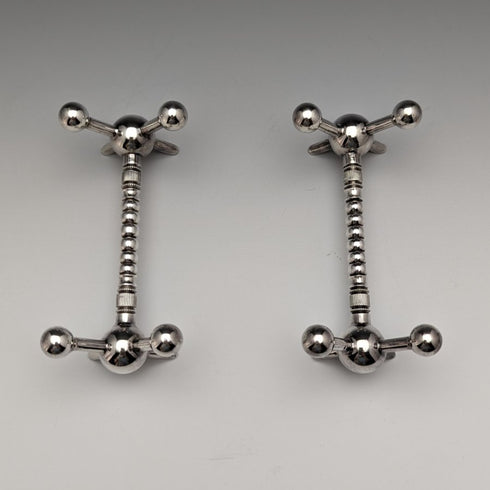 1915年頃 英国アンティーク シルバープレート ナプキンリング&ナイフレスト ペア 箱入り