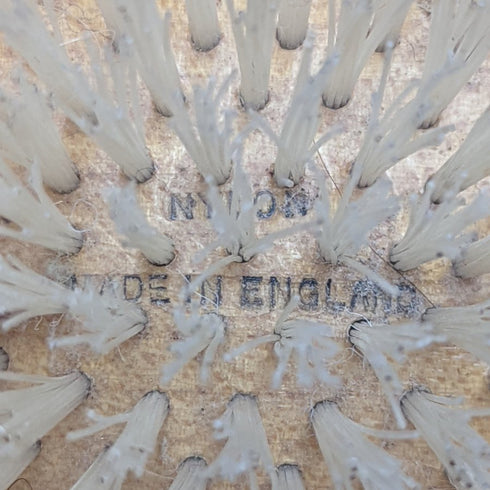 1964 年英國復古純銀手柄尼龍刷