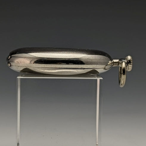 1932年頃 ヴィンテージ ロンジン 懐中時計 銀側ハンターケース 動作良好