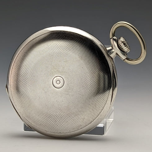 1932年頃 ヴィンテージ ロンジン 懐中時計 銀側ハンターケース 動作良好