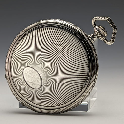 Antique ELECTION pocket watch silver side open face works well