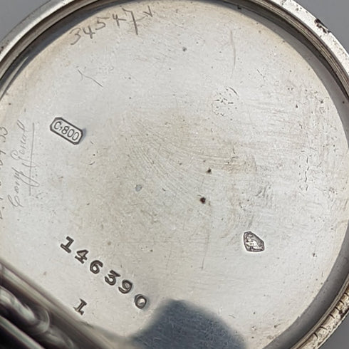 Antique ELECTION pocket watch silver side open face works well