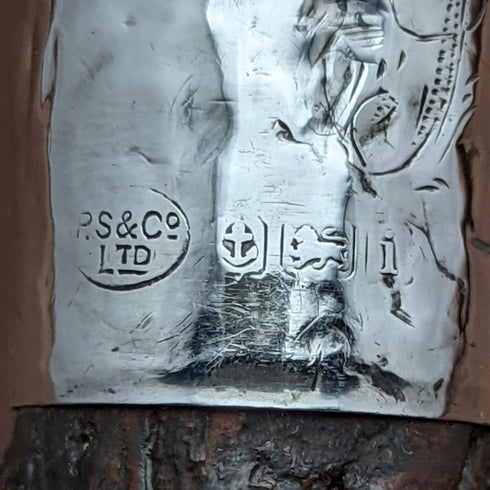 1908 年英國古董男士手杖鹿角手拿包手柄 85 厘米