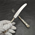 British Vintage Silver Plated Handle Stainless Blade Cutlery Set 8x2