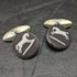 British Vintage Wedgwood Horse Relief Sterling Silver Cufflinks in Case