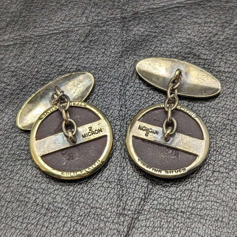 British Vintage Wedgwood Horse Relief Sterling Silver Cufflinks in Case