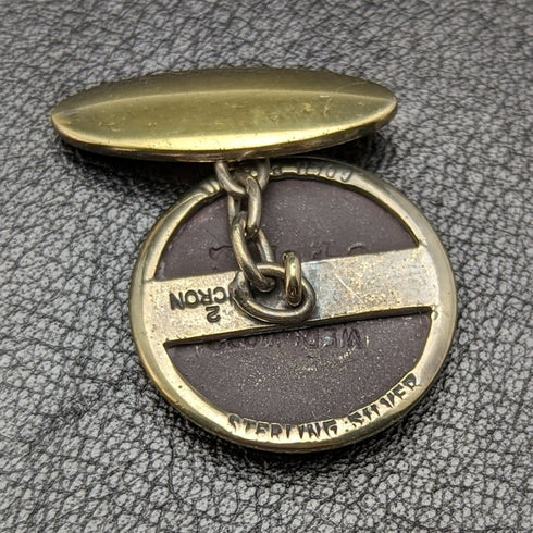 英国ヴィンテージ ウェッジウッド馬レリーフ 純銀製 カフリンクス ケース入り