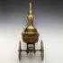 British vintage brass horse and carriage object 1075g