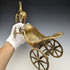 British vintage brass horse and carriage object 1075g