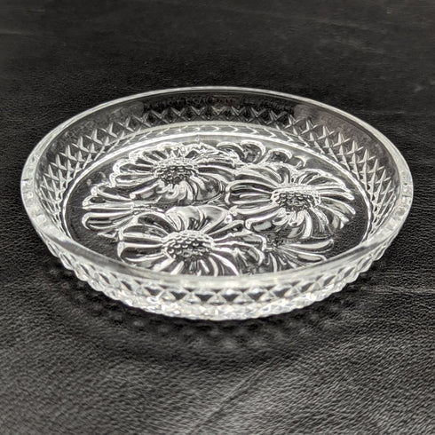 英国ヴィンテージ カットガラス スモールディッシュ 5個セット