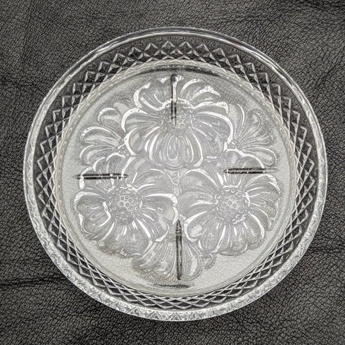 英国ヴィンテージ カットガラス スモールディッシュ 5個セット