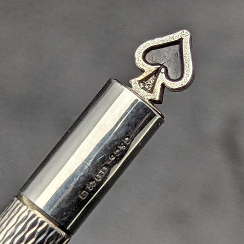 1988 British Sterling Silver Ballpoint Pen Set of 4 Boxed