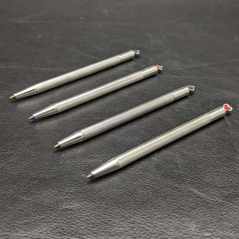 1988 British Sterling Silver Ballpoint Pen Set of 4 Boxed