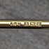 Juego de 6 cucharillas de té de plata de ley vintage británicas de 1963, con decoración de esmalte y baño de oro, en estuche.