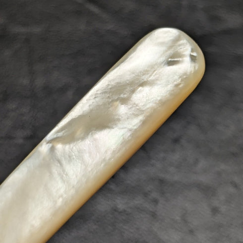 英国アンティーク シルバープレート製 フィッシュサーバーセット 白蝶貝ハンドル