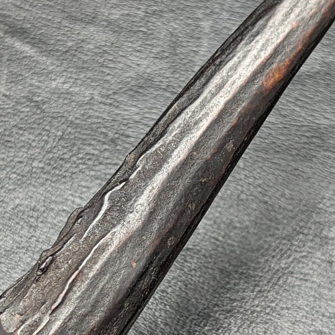 1899年 英国アンティーク シルバープレート製 フィッシュサーバーセット 鹿角ハンドル