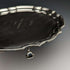 Bandeja para tarjetas de plata chapada antigua inglesa, diámetro 25,5 cm, 475 g