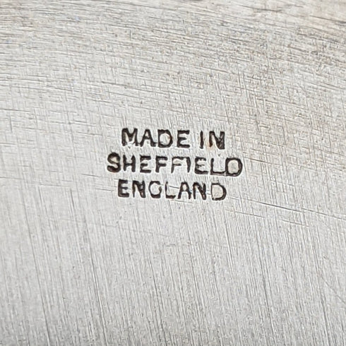 英国ヴィンテージ シルバープレート製 ギャラリートレイ ガラスライナー付 幅31cm 1717g