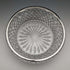 German Vintage Cut Glass Bowl with Sterling Silver Rim Decoration Diameter 18cm Emil Herman