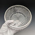 German Vintage Cut Glass Bowl with Sterling Silver Rim Decoration Diameter 18cm Emil Herman