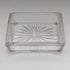 1861 British Antique Cut Glass Box Pure Silver Lid 213g