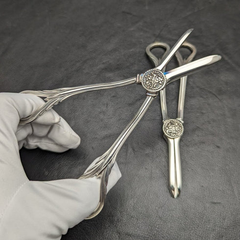 British Vintage Silver Plated Grape Scissors Pair 168g