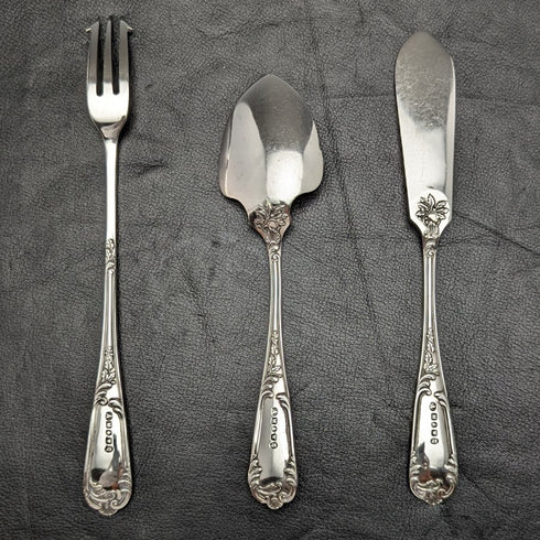 英国ヴィンテージ シルバープレート製 ケーキサービングセット マッピン&ウェッブ