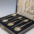1936 British Vintage Sterling Silver Annoying Spoons Set of 6 in a Case