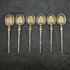 1936 British Vintage Sterling Silver Annoying Spoons Set of 6 in a Case